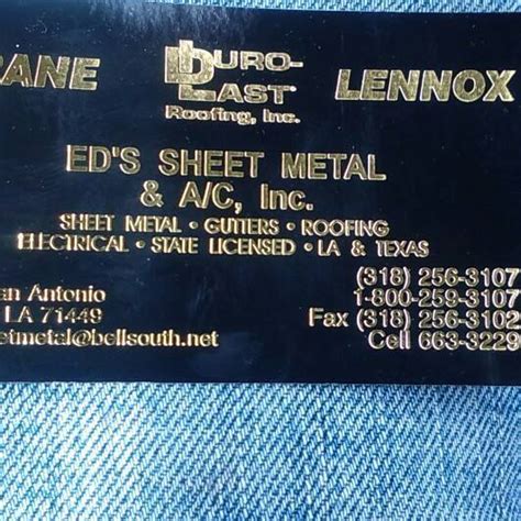 eds sheet metal many la|Ed's Sheet Metal and AC, Inc. Company Profile .